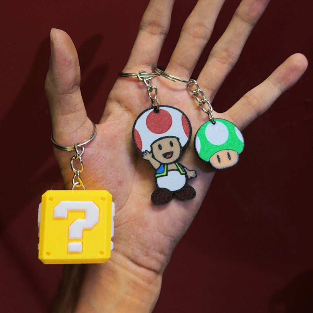 Mario Keychain Set
