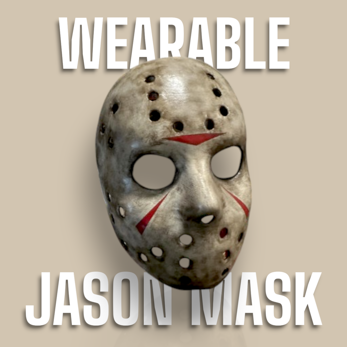 Wearable Jason Mask- Friday the 13th