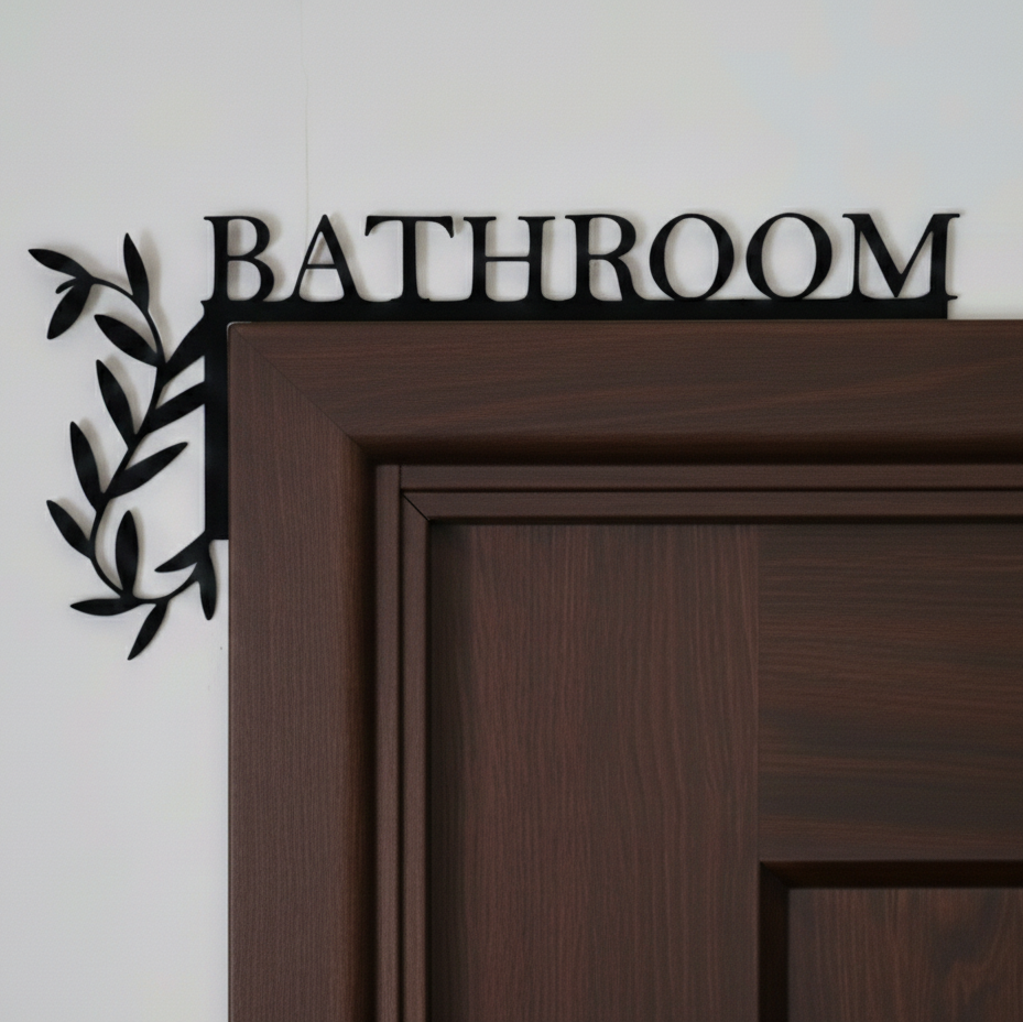 Bathroom Door Corner Decor