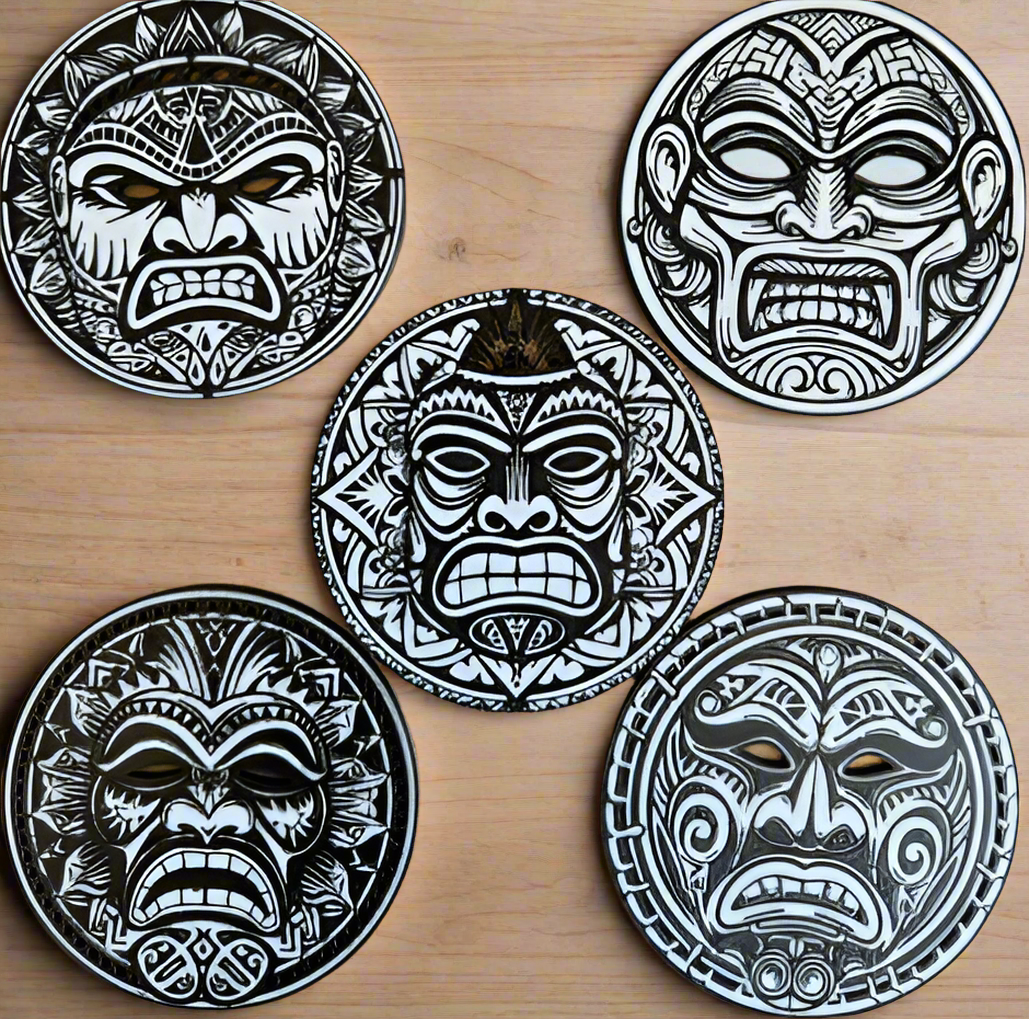 Maori Coaster Set