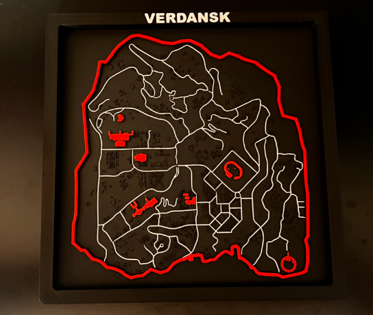 Framed Call of Duty Maps