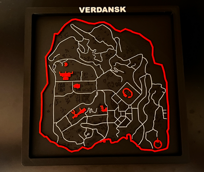 Framed Call of Duty Maps