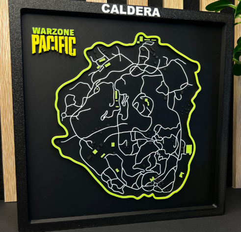 Framed Call of Duty Maps