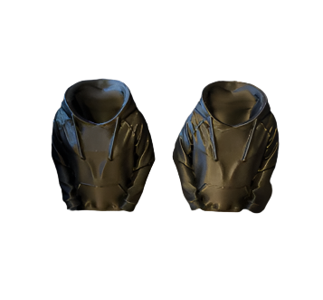 Two black hoodies 