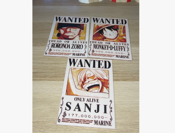 One Piece Wanted Posters - Hueforge