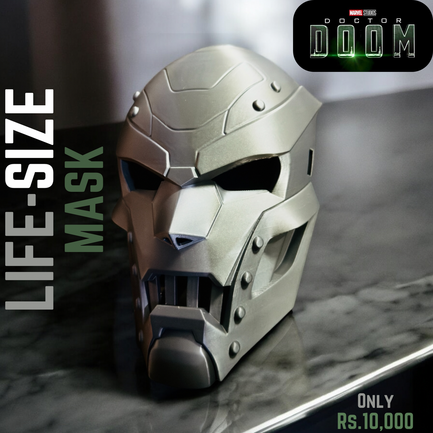 Doctor Doom Life-Size Wearable Mask