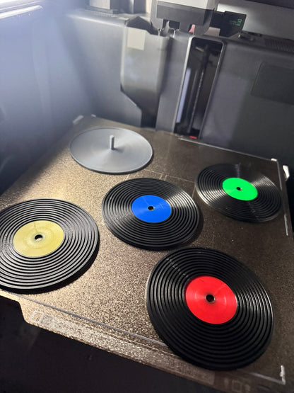 Vinyl Record Coaster Set