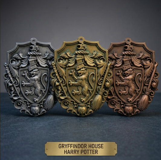 Gryffindor House Crest Pixel Trophy Plaque