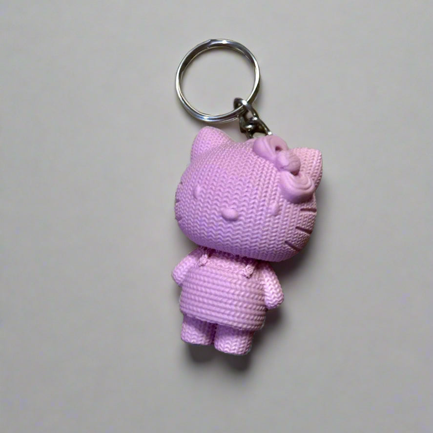 Hello Knitty - Knitted Textured Hello Kitty