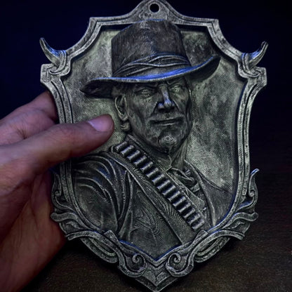 Arthur Morgan 'Outlaw For Life' Pixel Trophy Plaque